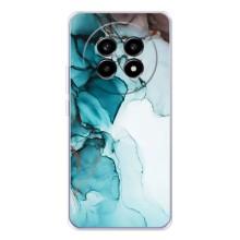 Чехол для Реалми 13 Про Плюс - с принтом (Дизайнерские) (AlphaPrint) (Бирюзовый мрамор)