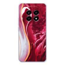 Чехол для Реалми 13 Про Плюс - с принтом (Дизайнерские) (AlphaPrint) (Мрамор красный)