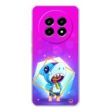 Чехол Бравл Старс для Realme 13 Pro Plus – Леон в костюме Акулы