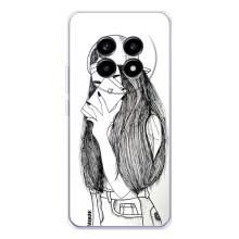 Чехол с печатью для Realme 13 Pro Plus - (Мода) (AlphaPrint) (Фото девочки)