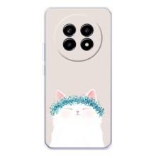 Чехол на тематику: Коты для Realme 13 Pro Plus – Белый котик