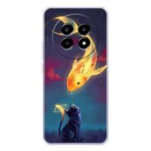 Чехол на тематику: Коты для Realme 13 Pro Plus – Встреча