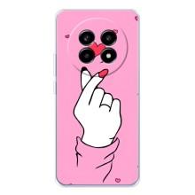 Чехол с принтом для Realme 13 Pro Plus (AlphaPrint - Знак сердечка)