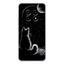 Чехол с принтом для Realme 13 Pro Plus (AlphaPrint) Модные коты (Котик и луна)