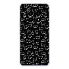 Чехол с принтом для Realme 13 Pro Plus (AlphaPrint) Модные коты (Меленькие котики)