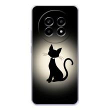 Чехол с принтом для Realme 13 Pro Plus (AlphaPrint) Модные коты (Силуэт котика)