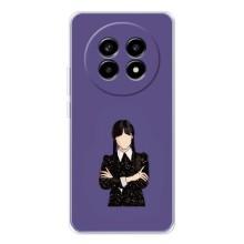 Чехлы Венсдей на Realme 13 Pro Plus Уэнсдей (AlphaPrint) (Уэнздей в черном)