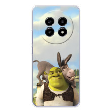 Чехол с мультфильмом Шрек на Realme 13 Pro Plus – Шрек и осел