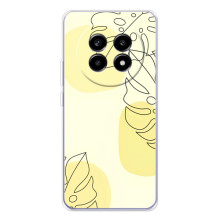 Силиконовый чехол с принтом в цветах на Realme 13 Pro Plus