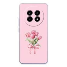 Чехол с розовым рисунком для Realme 13 Pro Plus – Букет цветов
