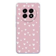 Чехол с розовым рисунком для Realme 13 Pro Plus – Сердечки на розовом