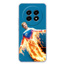 Чехол с принтом Фантастическая четверка для Realme 13 Pro Plus – Человек-Факел