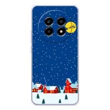Силиконовый бампер на рождество для Realme 13 Pro Plus – Город в снегу