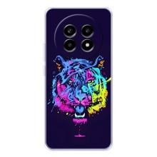 Силиконовый бампер с картинкой животных для Realme 13 Pro Plus (Тигр-Арт)
