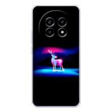 Силиконовый бампер с картинкой животных для Realme 13 Pro Plus (Яркий олень)
