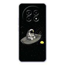 Силіконовый Чохол з принтом "Космонавти" на Realme 13 Pro Plus – Космонавт на рибалці