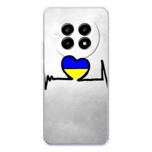 Силиконовый Чехол на Realme 13 Pro Plus (Я-Украина) – Украинская кардиограмма