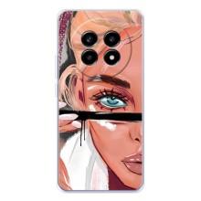 Силиконовый Чехол на Realme 13 Pro Plus с картинкой Стильных Девушек – Девушка и ресницы