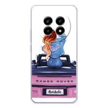 Силиконовый Чехол на Realme 13 Pro Plus с картинкой Стильных Девушек – Девушка на машине