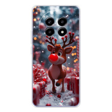 Яркий чехол для Realme 13 Pro Plus с Зимними Оленятами – Олень среди подарков
