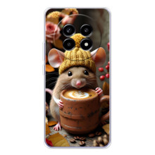 Печатный чехол «Зверята с кофе» для Realme 13 Pro Plus – Медведь с кофе