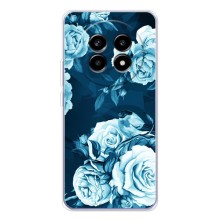 Чехлы (ART) Цветы на Realme 13 Pro (VPrint) (Голубые Бутоны)