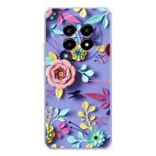Чехлы с Цветами для Realme 13 Pro (VPrint) (Цветочный дизайн)
