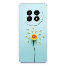 Чехлы с Цветами для Realme 13 Pro (VPrint) (Желтый цветок)