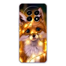 Чехлы с картинкой Лисички для Realme 13 Pro (VPrint) (Лисичка в гирляндах)