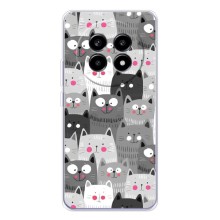 Чехлы с Котиками для Realme 13 Pro (VPrint) (Рисованные котики)