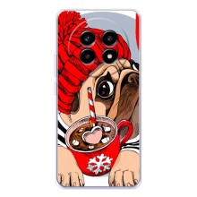 Чехлы с собаками для Realme 13 Pro (VPrint) (Собачка в шапке)