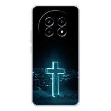 Чехол для Realme 13 Pro (AlphaPrint) - (Христианские) (Крест и город)