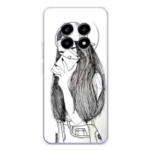 Чехол с печатью для Realme 13 Pro - (Мода) (AlphaPrint) (Фото девочки)