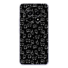 Чехол с принтом для Realme 13 Pro (AlphaPrint) Модные коты (Меленькие котики)