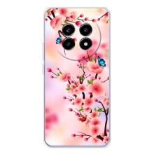 Чохол з картинкою Сакури на Realme 13 Pro – Метелики на сакурі