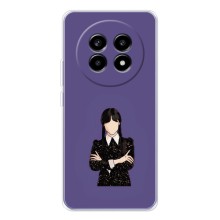 Чехлы Венсдей на Realme 13 Pro Уэнсдей (AlphaPrint) (Уэнздей в черном)