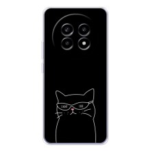 Чехол с рисунком кот на Realme 13 Pro (Равнодушный кот)