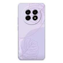 Чохол квітковий дизайн для Realme 13 Pro – Монстера фіолетова