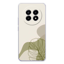 Силиконовый чехол с принтом в цветах на Realme 13 Pro – Монстера зелёная