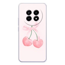 Чехол с розовым рисунком для Realme 13 Pro (Розовые вишни)