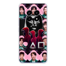 Чехол Гра в кальмара для Realme 13 Pro – Персонажи игры кальмара