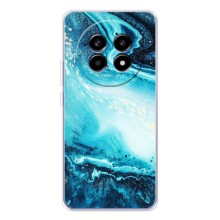 Мраморный чехол на Realme 13 Pro (VPrint) (Голубой мрамор)
