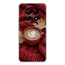 Чехол с уникальным дизайном «Осень с кофе» для Realme 13 Pro – Кофе на пледе