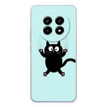 Силиконовый чехол с котиком для Realme 13 Pro – Падающий кот