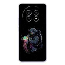 Силіконовый Чохол з принтом "Космонавти" на Realme 13 Pro – В руках земля