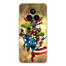 Чехол МАРВЕЛ для Реалми 14 Про 5джи (AlphaPrint) (Герои Марвел)