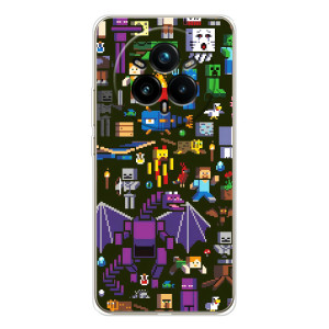 Чехол Майнкрафт на Realme 14 Pro 5G (AlphaPrint) Minecraft