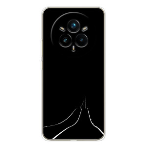 Чехол с картинками на черном фоне для Realme 14 Pro 5G – Дорога