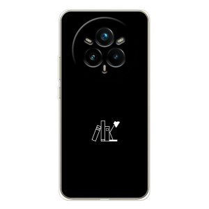 Чехол с картинками на черном фоне для Realme 14 Pro 5G – Книжки