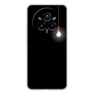 Чехол с картинками на черном фоне для Realme 14 Pro 5G – Лампочка